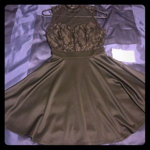 Black & Gold Little Black Dress